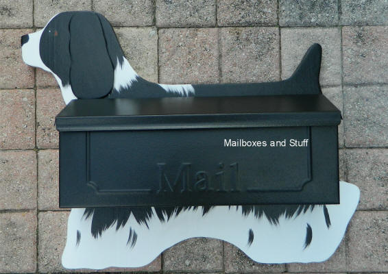 Cocker Spaniel wall mount mailbox