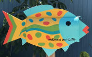 "Clearwater"Speckled Tropical Fish Mailbox