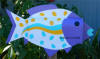 Easter colors Speckled Fish mailbox