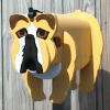 custom painted Bulldog mail box ... Henry
