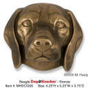 Beagle Dog head door knocker