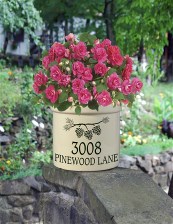 Personalized address crock perfect fpr porches, gardens , welcoming your guests. Persoanlized crocks make GREAT housewarming goifts, wedding gifts or anniversary gifts