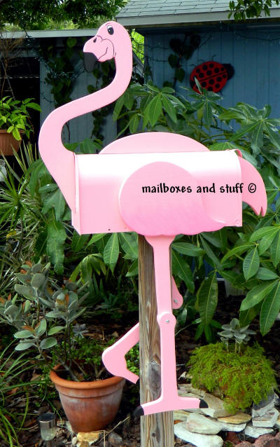 flamingo mailbox