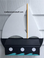 sailboat wall mount mailbox 