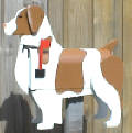 Brittany Spaniel Mailbox, hand painted dog mailboxes ... great gift idea!