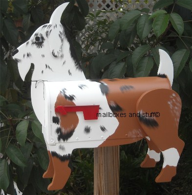 Goat mailbox , custom painted