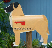 custom made and painted MUTT mailbox  "Lil Bear"