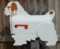 Clumber Spaniel Mailbox ... can be custom painted. Dog mailbox