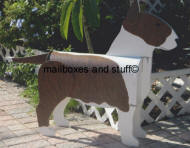 custom painted Bull Terrier mailbox 3