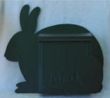 Bunny wall mount mailbox