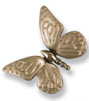 Butterfly Doorbell Nickel Silver