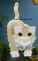 Cleo fluffy cat mailbox