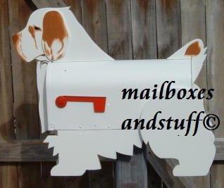 Clumber Spanile Mailbox