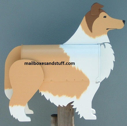 Collie Mailbox, Dog Mailbox