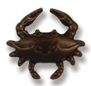 crab doorbell oiled bronze BRASS