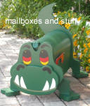 Whimsical Crocodile mailbox