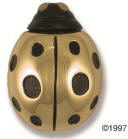Ladybug brass door knocker