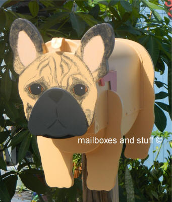 Lulu French Bulldog mailbox
