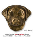 Labrador Retriever Dog Head Door knocker Bronze