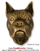 Boxer Dog head Door Knocker brass Boxer door knocker
