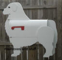 Great White Pyrenees mailbox