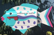 Sarasota Speckled Tropical Fish mailbox