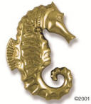Seahorse Brass Door Knocker
