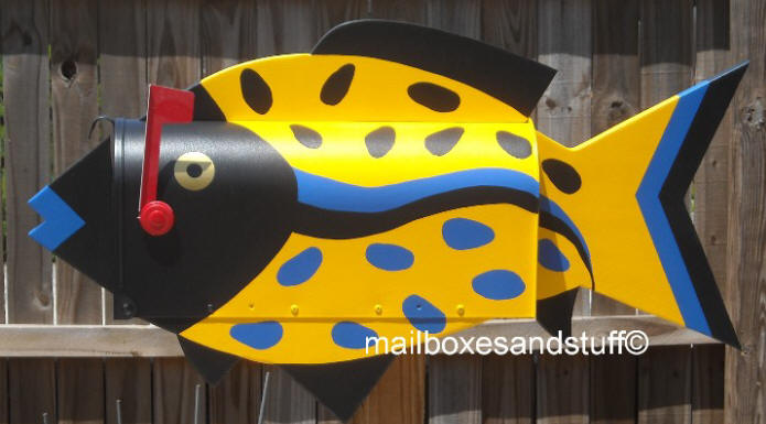 Speckled Fish Mailbox © Tropical Fish Mailbox