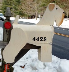 Wheaten Mailbox by side of road