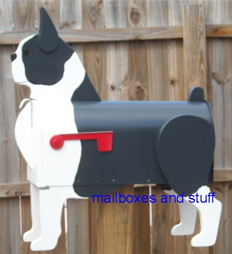 Boston Terrier Mailbox .. standard painting option