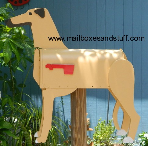 Grey hound Mailbox