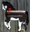 Custom painted Horse Mailboxes