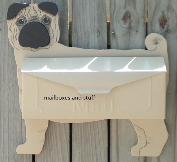 Pug Mailbox wall mount